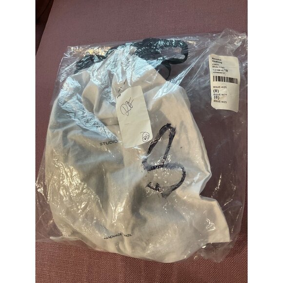 BLACK SUEDE STUDIO Cindy Sandals in White Leather 38 Womens High Heels - Picture 11 of 16